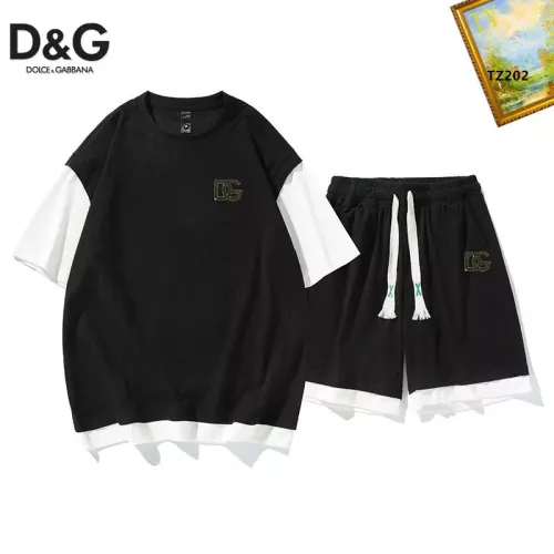 Wholesale Dolce &amp; Gabbana D&amp;G Tracksuits Short Sleeved For Men #1323653 $48.00 USD, Wholesale Quality Replica Dolce &amp; Gabbana D&amp;G Tracksuits