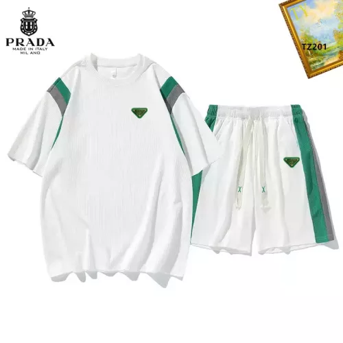 Wholesale Prada Tracksuits Short Sleeved For Men #1323665 $48.00 USD, Wholesale Quality Replica Prada Tracksuits