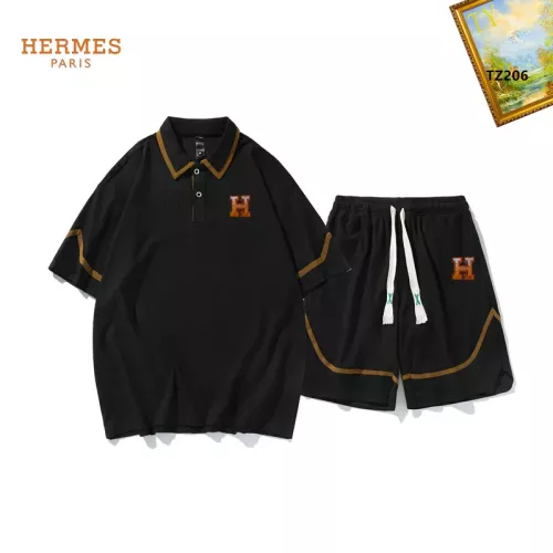 Wholesale Hermes Tracksuits Short Sleeved For Men #1323697 $48.00 USD, Wholesale Quality Replica Hermes Tracksuits