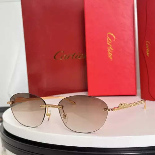 Wholesale Cartier AAA Quality Sunglassess #1323980 $64.00 USD, Wholesale Quality Replica Cartier AAA Quality Sunglassess