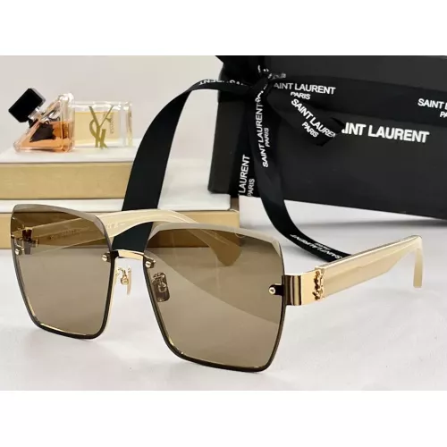 Wholesale Yves Saint Laurent YSL AAA Quality Sunglasses #1324219 $64.00 USD, Wholesale Quality Replica Yves Saint Laurent YSL AAA Quality Sunglasses