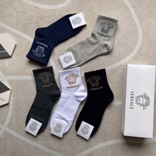 Replica Versace Socks For Men #1324493 $25.00 USD for Wholesale
