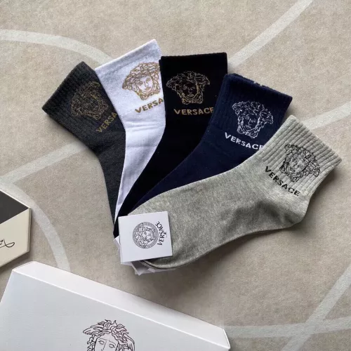 Replica Versace Socks For Men #1324493 $25.00 USD for Wholesale