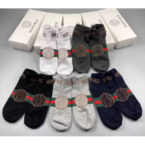 Wholesale Versace Socks For Men #1324620 $25.00 USD, Wholesale Quality Replica Versace Socks