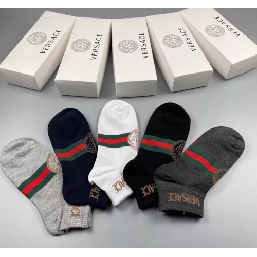 Replica Versace Socks For Men #1324620 $25.00 USD for Wholesale