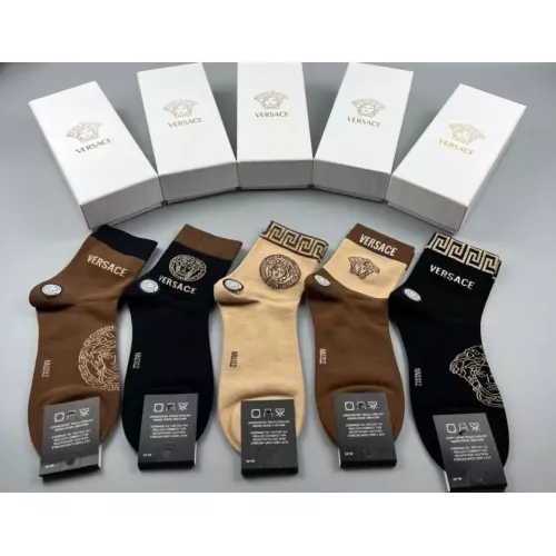 Wholesale Versace Socks For Men #1324660 $25.00 USD, Wholesale Quality Replica Versace Socks