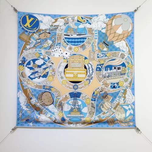 Wholesale Louis Vuitton Silk Squares #1326002 $64.00 USD, Wholesale Quality Replica Louis Vuitton Scarf