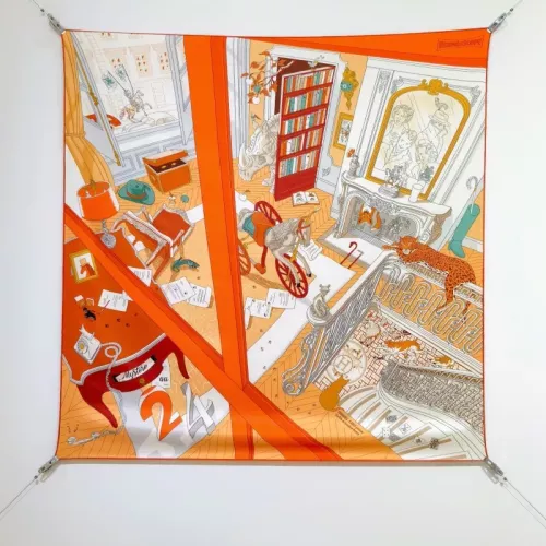 Wholesale Hermes Silk Squares #1326150 $64.00 USD, Wholesale Quality Replica Hermes Scarf