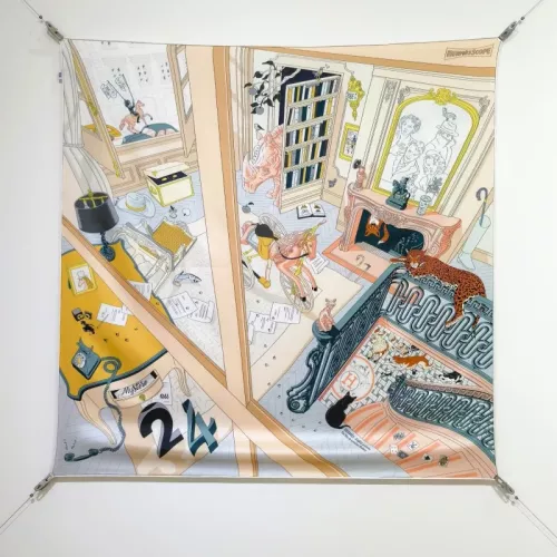 Wholesale Hermes Silk Squares #1326151 $64.00 USD, Wholesale Quality Replica Hermes Scarf