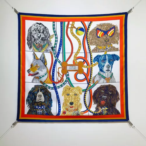 Wholesale Hermes Silk Squares #1326199 $64.00 USD, Wholesale Quality Replica Hermes Scarf