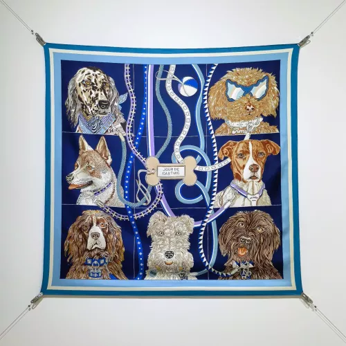 Wholesale Hermes Silk Squares #1326200 $64.00 USD, Wholesale Quality Replica Hermes Scarf