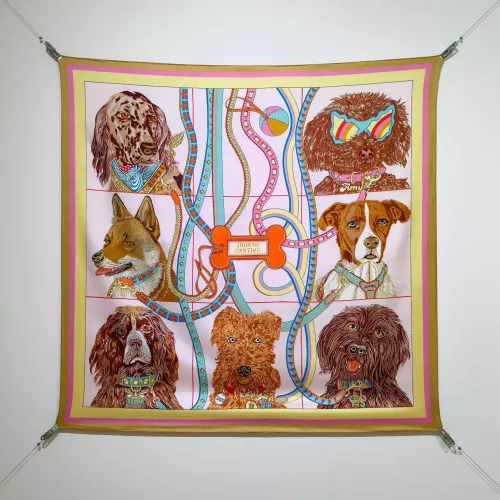 Wholesale Hermes Silk Squares #1326201 $64.00 USD, Wholesale Quality Replica Hermes Scarf