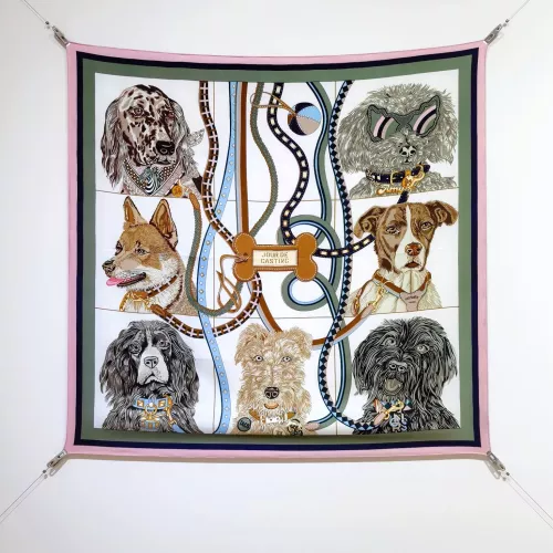 Wholesale Hermes Silk Squares #1326202 $64.00 USD, Wholesale Quality Replica Hermes Scarf