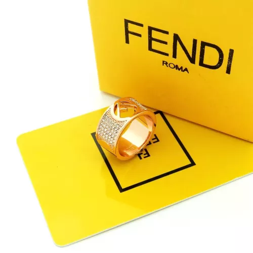 Wholesale Fendi Rings In Rose Gold #1326230 $25.00 USD, Wholesale Quality Replica Fendi Rings
