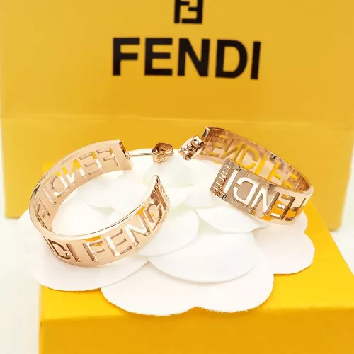 Wholesale Fendi Earrings For Women #1326248 $32.00 USD, Wholesale Quality Replica Fendi Earrings