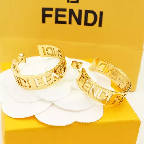 Wholesale Fendi Earrings For Women #1326251 $32.00 USD, Wholesale Quality Replica Fendi Earrings