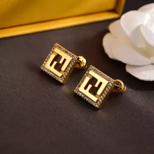 Wholesale Fendi Earrings For Women #1326344 $27.00 USD, Wholesale Quality Replica Fendi Earrings