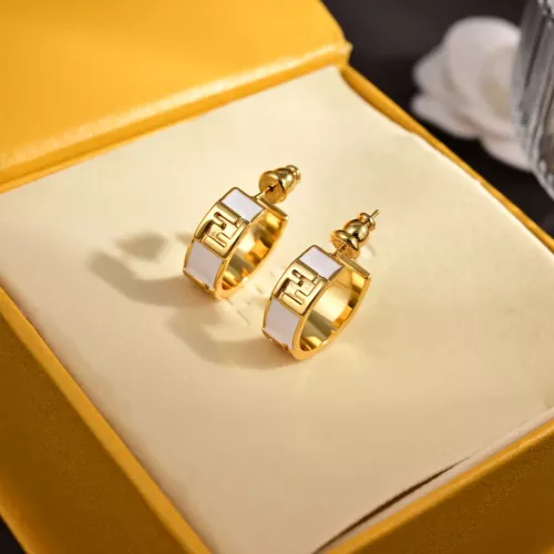 Wholesale Fendi Earrings For Women #1326345 $27.00 USD, Wholesale Quality Replica Fendi Earrings