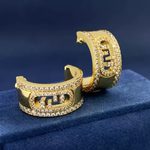 Wholesale Fendi Earrings For Women #1327287 $34.00 USD, Wholesale Quality Replica Fendi Earrings