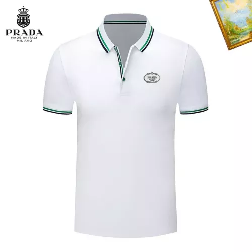Wholesale Prada T-Shirts Short Sleeved For Men #1327708 $29.00 USD, Wholesale Quality Replica Prada T-Shirts