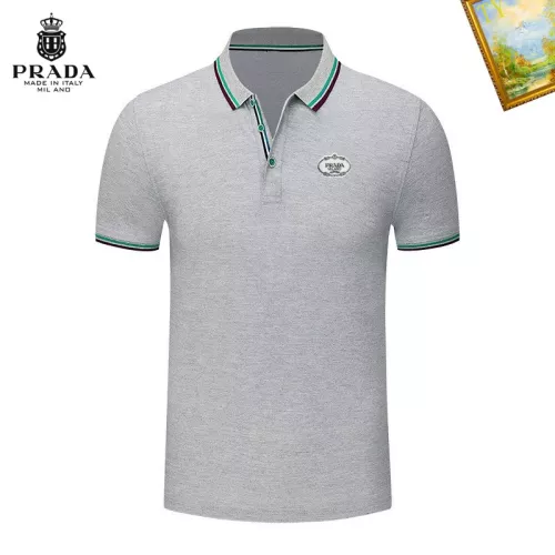 Wholesale Prada T-Shirts Short Sleeved For Men #1327709 $29.00 USD, Wholesale Quality Replica Prada T-Shirts