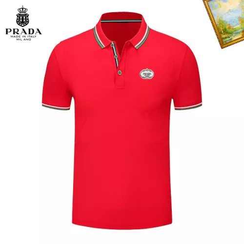 Wholesale Prada T-Shirts Short Sleeved For Men #1327713 $29.00 USD, Wholesale Quality Replica Prada T-Shirts