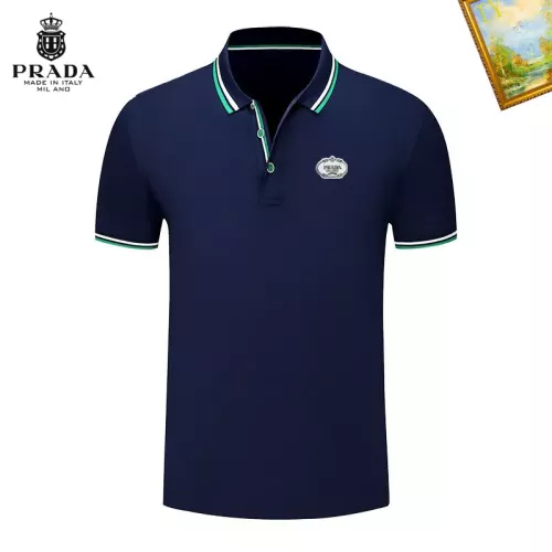 Wholesale Prada T-Shirts Short Sleeved For Men #1327717 $29.00 USD, Wholesale Quality Replica Prada T-Shirts