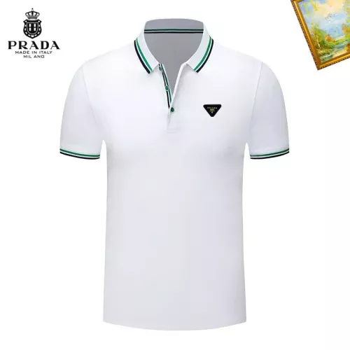 Wholesale Prada T-Shirts Short Sleeved For Men #1327756 $29.00 USD, Wholesale Quality Replica Prada T-Shirts