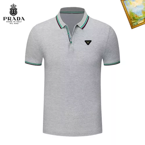 Wholesale Prada T-Shirts Short Sleeved For Men #1327757 $29.00 USD, Wholesale Quality Replica Prada T-Shirts