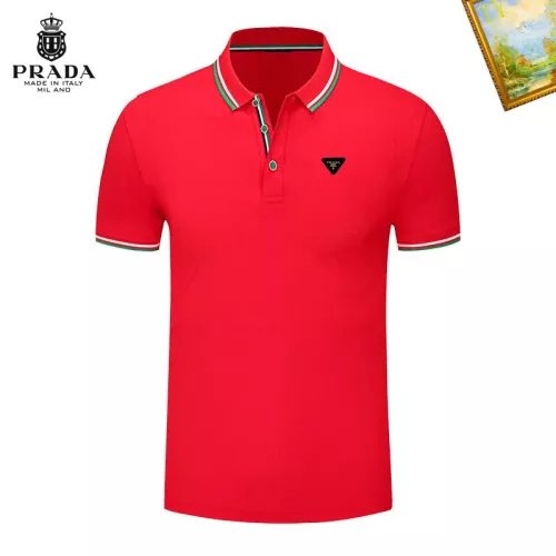 Wholesale Prada T-Shirts Short Sleeved For Men #1327759 $29.00 USD, Wholesale Quality Replica Prada T-Shirts