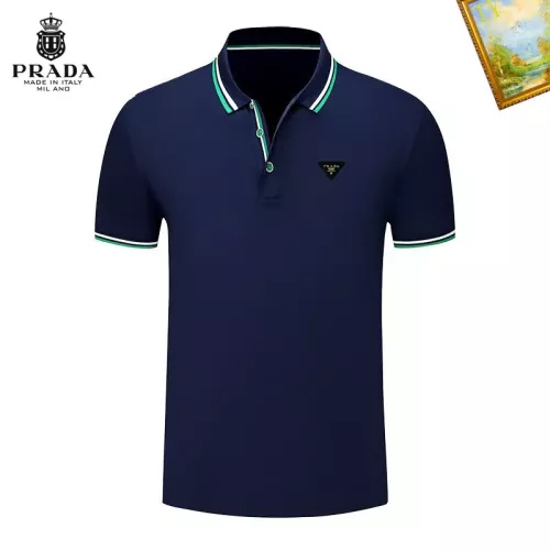 Wholesale Prada T-Shirts Short Sleeved For Men #1327761 $29.00 USD, Wholesale Quality Replica Prada T-Shirts