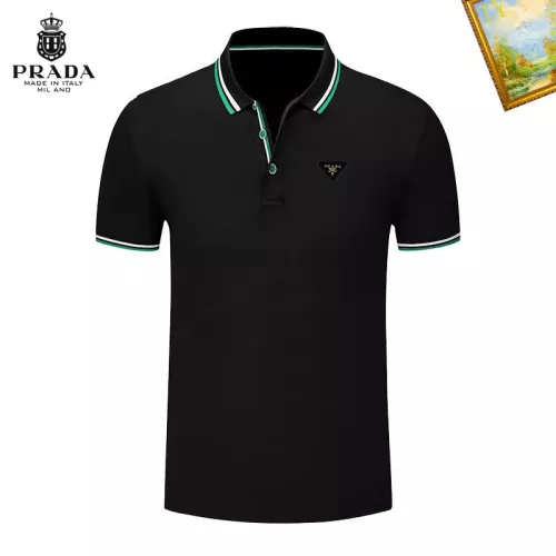 Wholesale Prada T-Shirts Short Sleeved For Men #1327762 $29.00 USD, Wholesale Quality Replica Prada T-Shirts