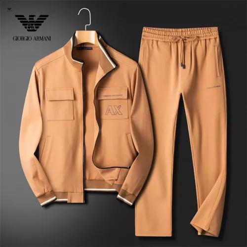 Wholesale Armani Tracksuits Long Sleeved For Men #1328162 $85.00 USD, Wholesale Quality Replica Armani Tracksuits