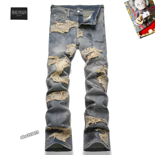 Wholesale Balmain Jeans For Men #1328232 $48.00 USD, Wholesale Quality Replica Balmain Jeans