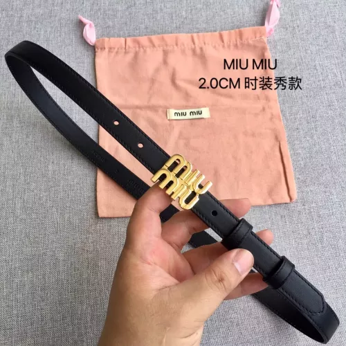 Wholesale MIU MIU AAA Quality Belts In 2.0cm For Women #1328553 $52.00 USD, Wholesale Quality Replica MIU MIU AAA Quality Belts