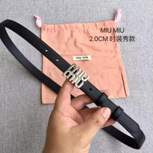 Wholesale MIU MIU AAA Quality Belts In 2.0cm For Women #1328554 $52.00 USD, Wholesale Quality Replica MIU MIU AAA Quality Belts