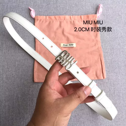 Wholesale MIU MIU AAA Quality Belts In 2.0cm For Women #1328557 $52.00 USD, Wholesale Quality Replica MIU MIU AAA Quality Belts