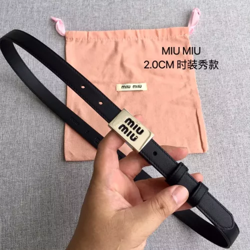 Wholesale MIU MIU AAA Quality Belts In 2.0cm For Women #1328564 $52.00 USD, Wholesale Quality Replica MIU MIU AAA Quality Belts