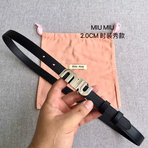 Wholesale MIU MIU AAA Quality Belts In 2.0cm For Women #1328574 $52.00 USD, Wholesale Quality Replica MIU MIU AAA Quality Belts