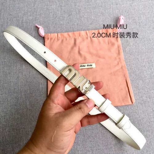 Wholesale MIU MIU AAA Quality Belts In 2.0cm For Women #1328577 $52.00 USD, Wholesale Quality Replica MIU MIU AAA Quality Belts