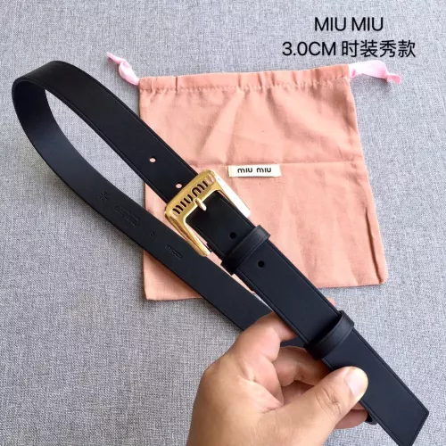 Wholesale MIU MIU AAA Quality Belts In 3.0cm For Women #1328592 $52.00 USD, Wholesale Quality Replica MIU MIU AAA Quality Belts