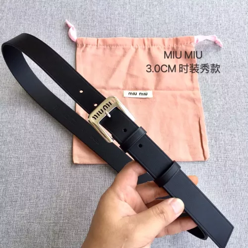 Wholesale MIU MIU AAA Quality Belts In 3.0cm For Women #1328593 $52.00 USD, Wholesale Quality Replica MIU MIU AAA Quality Belts