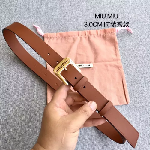 Wholesale MIU MIU AAA Quality Belts In 3.0cm For Women #1328594 $52.00 USD, Wholesale Quality Replica MIU MIU AAA Quality Belts