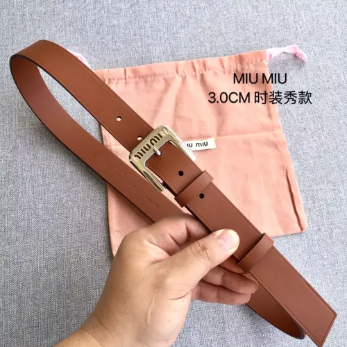 Wholesale MIU MIU AAA Quality Belts In 3.0cm For Women #1328595 $52.00 USD, Wholesale Quality Replica MIU MIU AAA Quality Belts