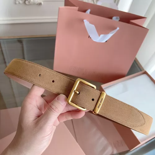 Wholesale MIU MIU AAA Quality Belts In 3.5cm For Women #1328618 $60.00 USD, Wholesale Quality Replica MIU MIU AAA Quality Belts