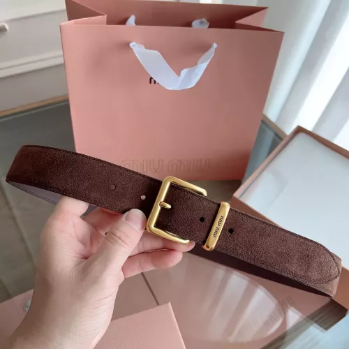 Wholesale MIU MIU AAA Quality Belts In 3.5cm For Women #1328619 $60.00 USD, Wholesale Quality Replica MIU MIU AAA Quality Belts