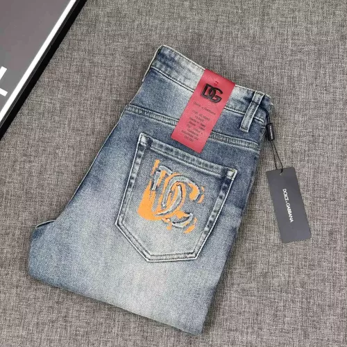 Wholesale Dolce &amp; Gabbana D&amp;G Jeans For Men #1329085 $100.00 USD, Wholesale Quality Replica Dolce &amp; Gabbana D&amp;G Jeans
