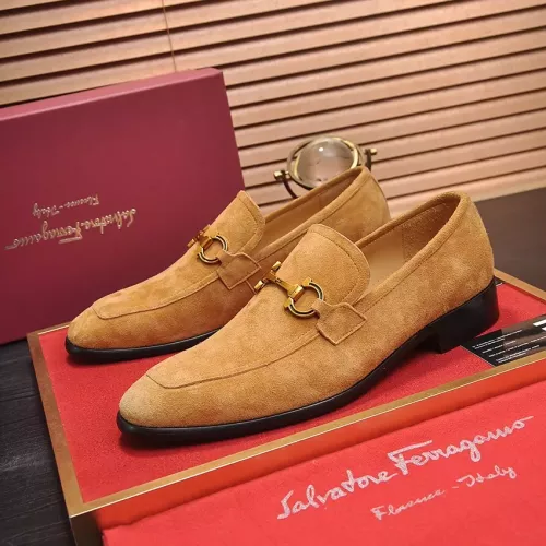 Wholesale Salvatore Ferragamo Leather Shoes For Men #1329543 $98.00 USD, Wholesale Quality Replica Salvatore Ferragamo Leather Shoes