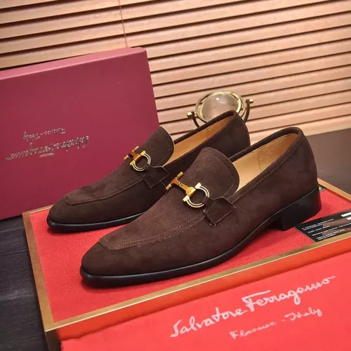 Wholesale Salvatore Ferragamo Leather Shoes For Men #1329544 $98.00 USD, Wholesale Quality Replica Salvatore Ferragamo Leather Shoes