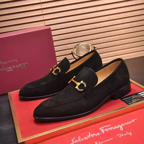 Wholesale Salvatore Ferragamo Leather Shoes For Men #1329545 $98.00 USD, Wholesale Quality Replica Salvatore Ferragamo Leather Shoes